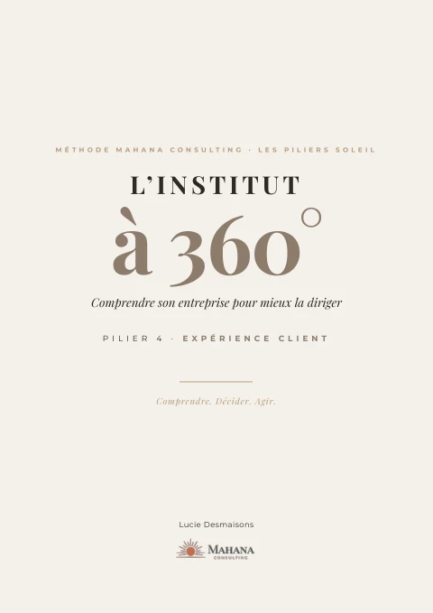 Couverture du tome 4 - Exp&eacute;rience client - L’Institut à 360°