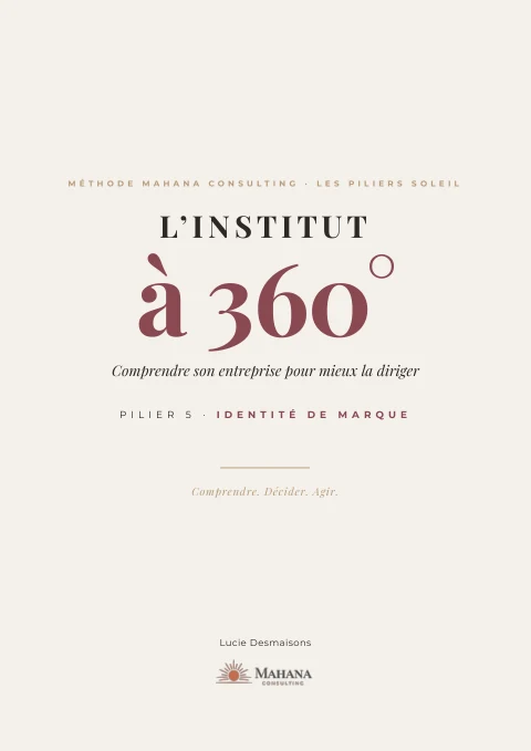 Couverture du tome 5 - Identit&eacute; de marque - L’Institut à 360°