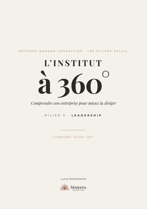 Couverture du tome 3 - Leadership - L’Institut à 360°